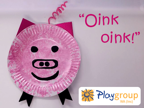 Paper plate pig