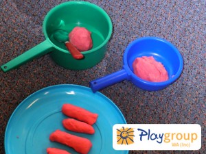 sausages playdough