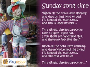 Dingle Dangle Scarecrow song time sunday