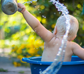 Water play is a great way for your child to learn through play and develop important early skills