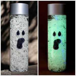 600Glowing Ghost Halloween Sensory Bottle sq