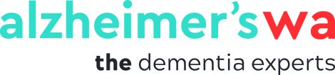 Alzheimers WA logo with tagline