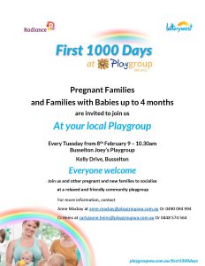 1000 Days Flyer Pregnant 4 months Busselton