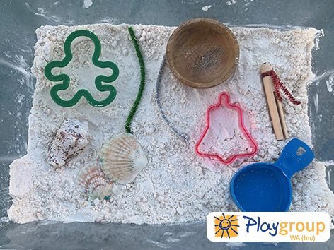 Kinetic sand xmas wp tile